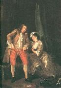 HOGARTH, William Before the Seduction and After sf oil painting on canvas